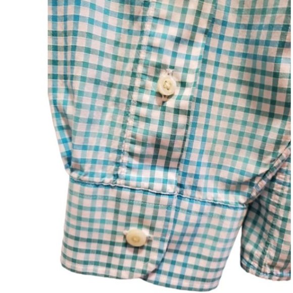 Cremieux Lightweight Cotton Long Sleeve Button-Down Gingham Plaid Shirt Size L - Picture 4 of 9